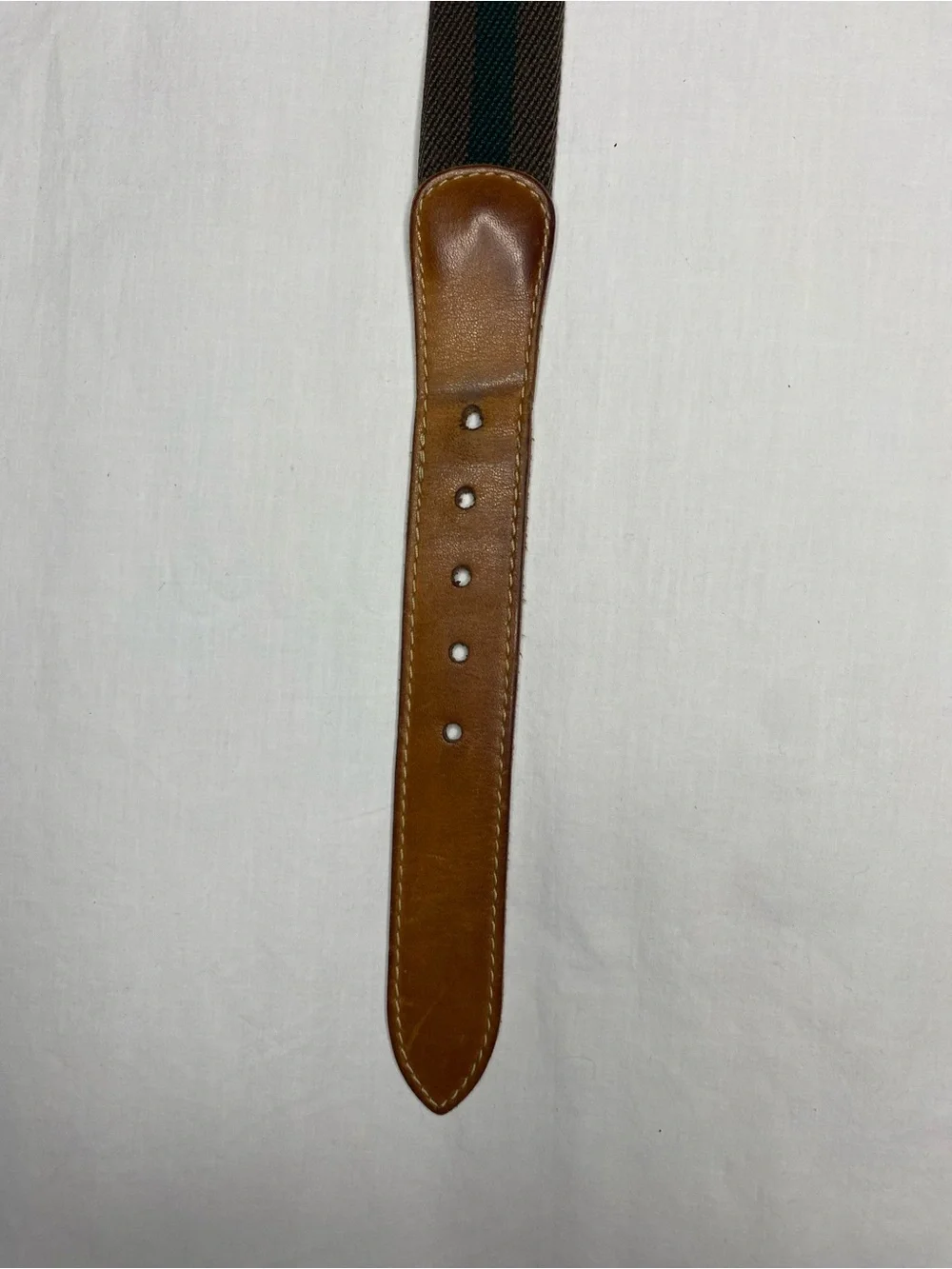 VTG LL Bean Belt 30 Genuine Full Grain Leather Brown USA
